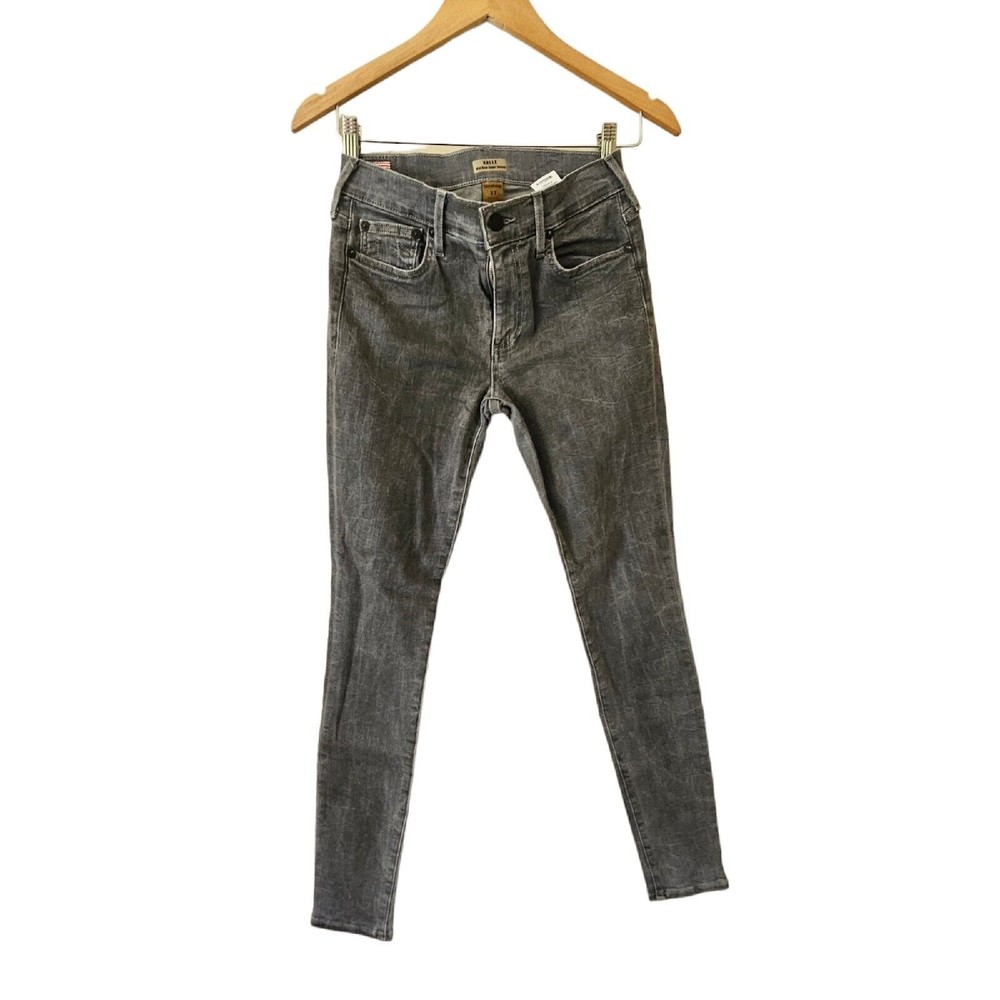 True‎ Religion Halle Super Skinny Jeans Sz 27 Gray Mid-Rise Denim